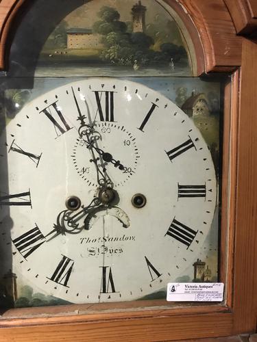 Cornish Pine 8 Day L. C clock owned by Footballer & Beverley Sisters (1 of 11)