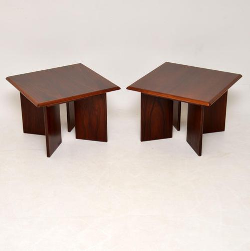 1970’s Pair of Danish Vintage Rosewood Side Tables (1 of 11)