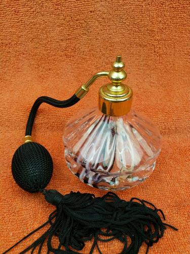 Vintage Caithness Glass Perfume Atomiser Black & White (1 of 7)