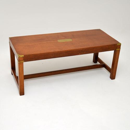 Antique Mahogany Military Campaign Style Coffee Table (1 of 6) Antique Mahogany Military Campaign Style Coffee Table (1 of 6)