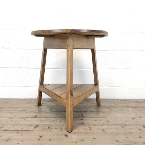 Antique Pine Tripod Side Table (m-2269) (1 of 8)