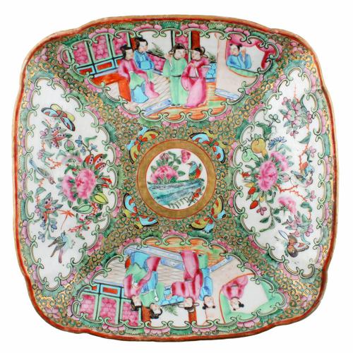 Chinese Canton Famille Rose Dish (1 of 7) Chinese Canton Famille Rose Dish (1 of 7)