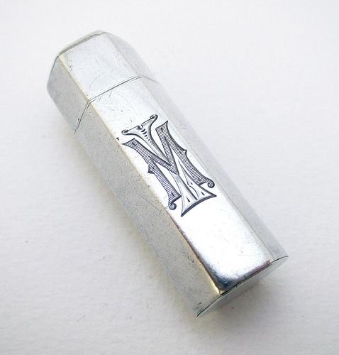 Antique Victorian 1889 English Solid Sterling Silver Glass Scent Perfume Bottle (1 of 7) Antique Victorian 1889 English Solid Sterling Silver Glass Scent Perfume Bottle (1 of 7)