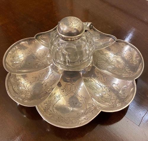 Victorian Silver Inkstand (1 of 8)