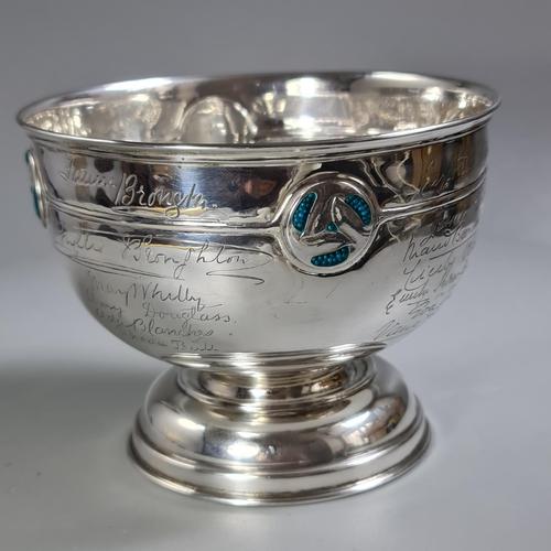 Rare Arts & Crafts Liberty & Co HM Silver & Enamel Cymric Bowl c.1905- Signed (1 of 14) Rare Arts & Crafts Liberty & Co HM Silver & Enamel Cymric Bowl c.1905- Signed (1 of 14)