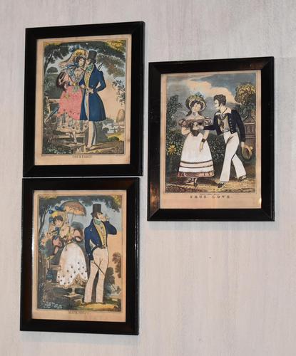 Three Romantic Regency Tinsel Prints (1 of 7)