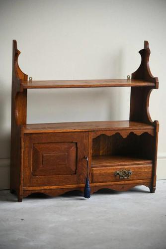 Antique Oak Wall Shelf (1 of 7)