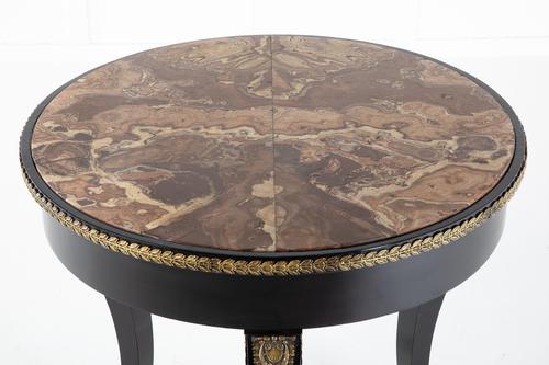 Early 19th Century Ebonised Guéridon Table with Onyx Top (1 of 9)