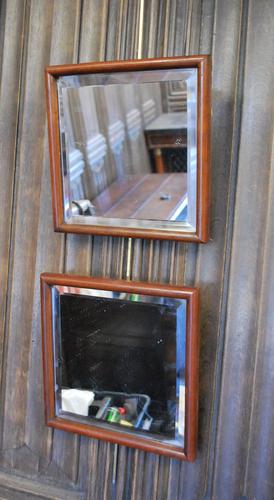 Pair of Small Mahogany Mirrors (1 of 3) Pair of Small Mahogany Mirrors (1 of 3)