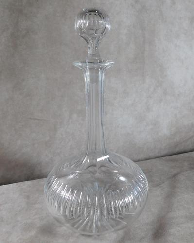 Victorian Bulbous Star Base Cut Glass Decanter (1 of 6)