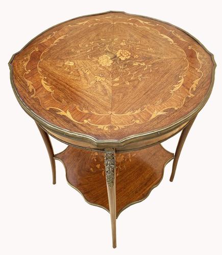 Wonderful Victorian Marquetry Occasional Table (1 of 8)