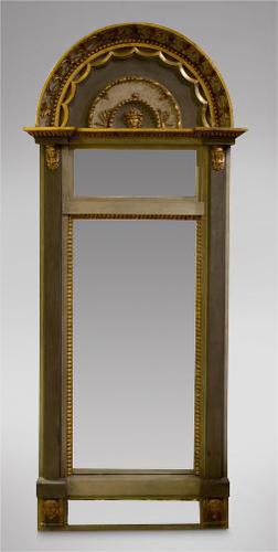 Decorative Gustavian Swedish Pier Mirror 19thc (1 of 5) Decorative Gustavian Swedish Pier Mirror 19thc (1 of 5)