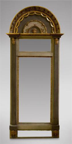 Decorative Gustavian Swedish Pier Mirror 19thc (1 of 5)