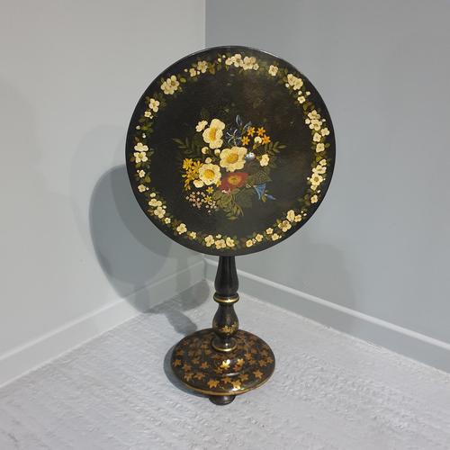 Victorian Paper Mache Pedestal Table (1 of 6) Victorian Paper Mache Pedestal Table (1 of 6)
