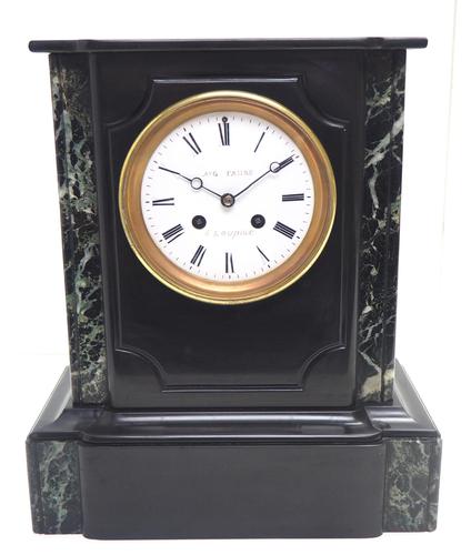 Antique French Slate Mantel Clock Wow! Striking 8-day c.1890 (1 of 11)