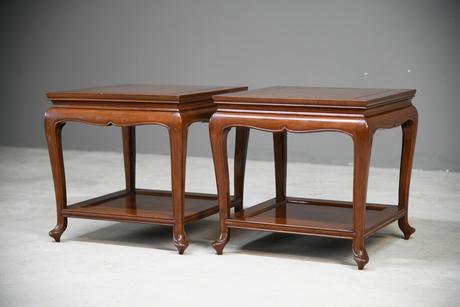 Pair of Chinese Rosewood Side Tables (1 of 13) Pair of Chinese Rosewood Side Tables (1 of 13)