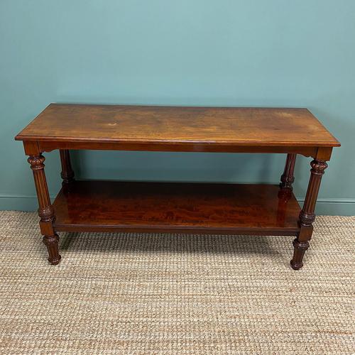 Spectacular Victorian Mahogany Antique Console Table (1 of 8)