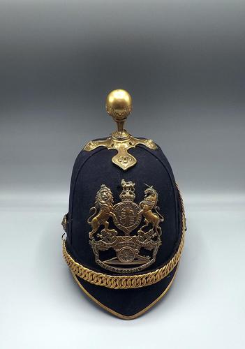 British 1878 Ptn. Home Service Cloth Helmet - Royal Artillery (1 of 7) British 1878 Ptn. Home Service Cloth Helmet - Royal Artillery (1 of 7)