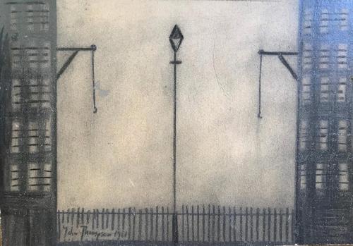 Original Mixed Media Drawing 'industrial Street' by John Thompson Signed & Dated 1981 - Framed (1 of 3) Original Mixed Media Drawing 'industrial Street' by John Thompson Signed & Dated 1981 - Framed (1 of 3)