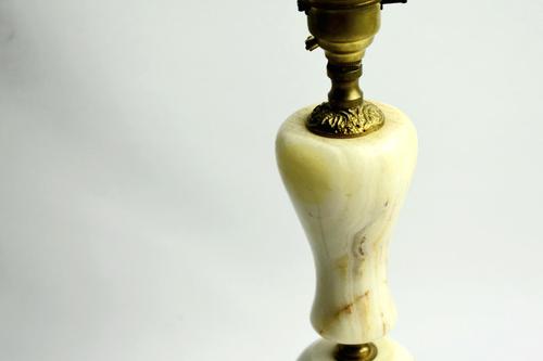 Early 20th Century White Marble Lamp (1 of 18)