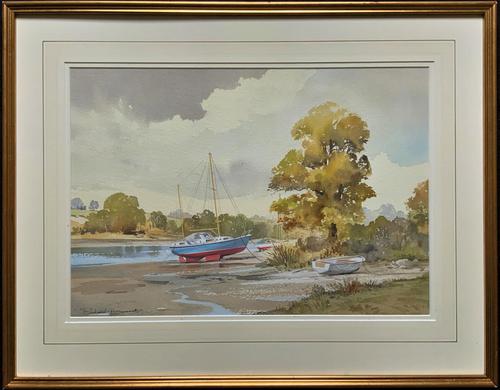 Superb Quality 20th Century Vintage Boats Estuary Seascape Watercolour Painting (1 of 11) Superb Quality 20th Century Vintage Boats Estuary Seascape Watercolour Painting (1 of 11)
