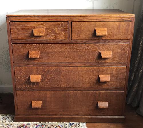 Hampshire School Arts & Crafts Chest of Drawers (1 of 6)