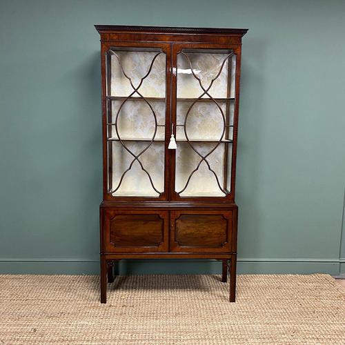 Spectacular Edwardian Chippendale Design Antique Display Cabinet (1 of 9)