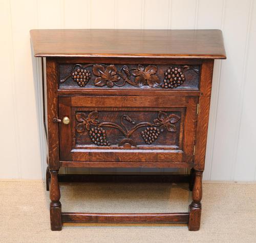 French Dark Oak Side Cabinet (1 of 10)