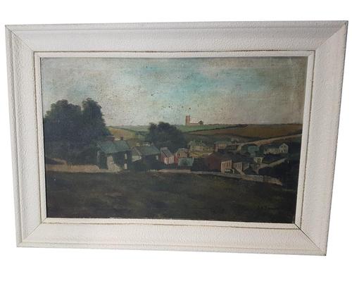 Oil on Canvas of English Hamlet (1 of 1) Oil on Canvas of English Hamlet (1 of 1)