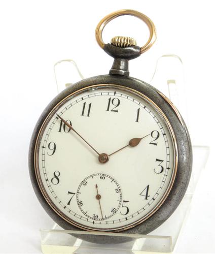 Antique Omega Gun Metal Pocket Watch (1 of 5) Antique Omega Gun Metal Pocket Watch (1 of 5)