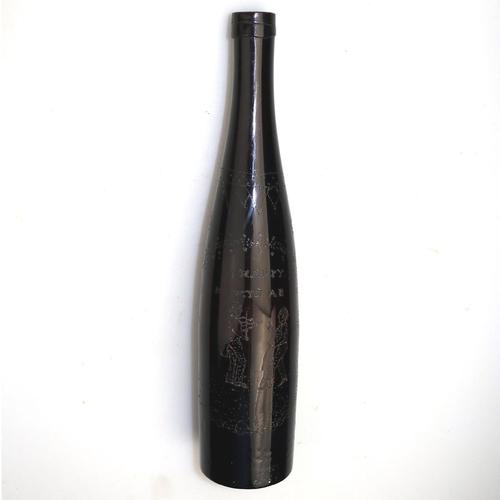 Unusual Novelty Engraved Love Token Hock Bottle 19th Century (1 of 8) Unusual Novelty Engraved Love Token Hock Bottle 19th Century (1 of 8)