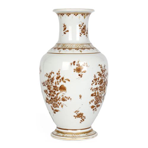 Paris Porcelain En Grisaille Floral Painted Vase c.1830 (1 of 18)