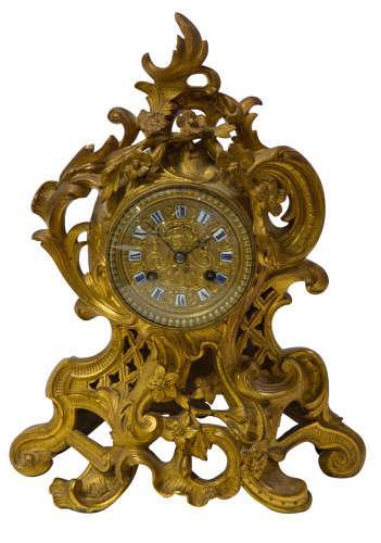 Fine Quality Rococo French Mantel Clock (1 of 8) Fine Quality Rococo French Mantel Clock (1 of 8)