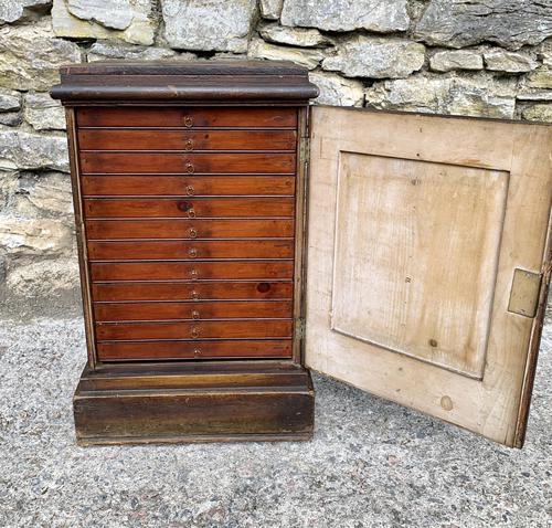 Georgian Collectors Tabletop Specimen Cabinet (1 of 26)