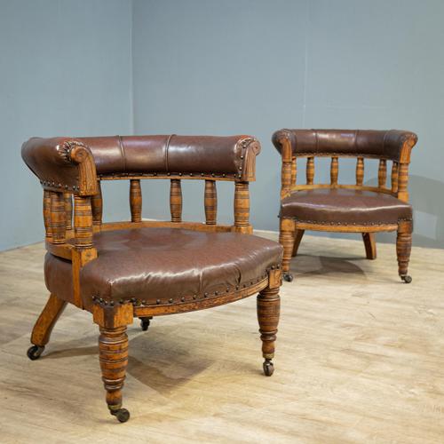 Pair of Library Chairs (1 of 10) Pair of Library Chairs (1 of 10)