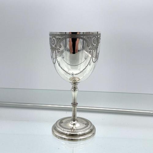 Antique Victorian Sterling Silver Wine Goblet London 1863 Henry Holland (1 of 8) Antique Victorian Sterling Silver Wine Goblet London 1863 Henry Holland (1 of 8)