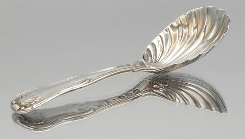 Regency Silver Caddy Spoon with Shell Bowl - London  1816 (1 of 4)