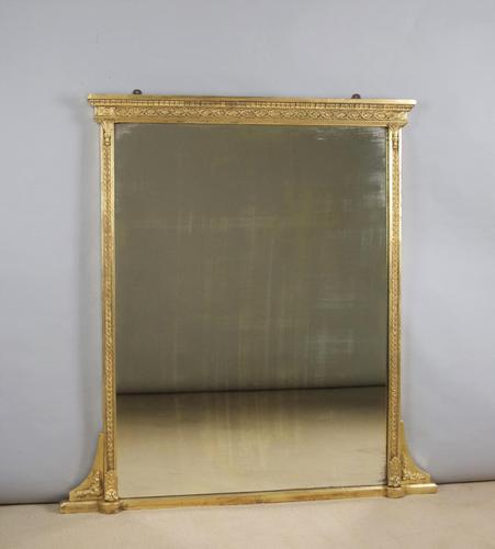 Victorian Giltwood Overmantle Mirror (1 of 8)