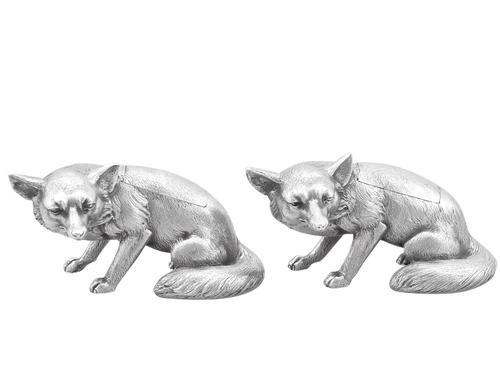 Sterling Silver Fox Boxes - George V 1926 (1 of 12) Sterling Silver Fox Boxes - George V 1926 (1 of 12)