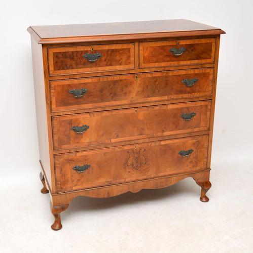 Antique Burr Walnut Chest of  Drawers (1 of 11)