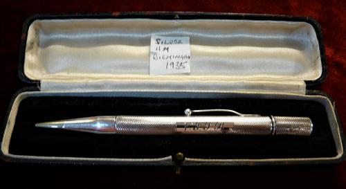 Exquisite Silver Propelling Pencil, with 1935 English Hallmark (1 of 6) Exquisite Silver Propelling Pencil, with 1935 English Hallmark (1 of 6)