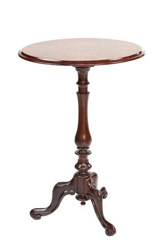 Early Victorian Rosewood & Walnut Lamp Table (1 of 5)