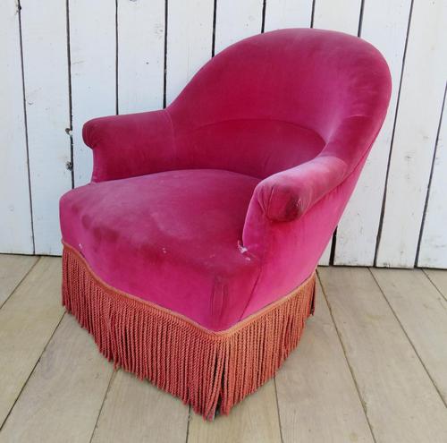 Antique French Crapaud Napoleon III Tub Chair (1 of 8) Antique French Crapaud Napoleon III Tub Chair (1 of 8)