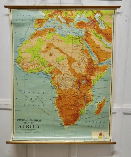 Large University Chart “Africa Physical Political” by Bacon (1 of 8) Large University Chart “Africa Physical Political” by Bacon (1 of 8)