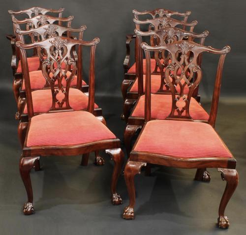 Set of Eight Oversized Dining Chairs (1 of 18)