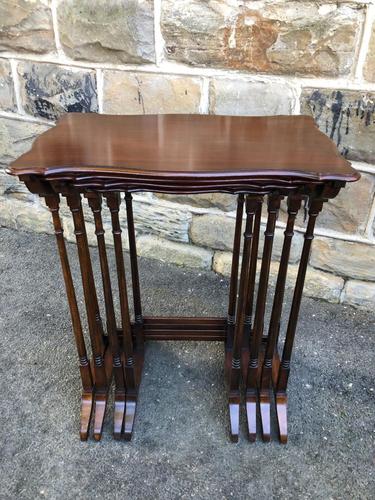 Antique Mahogany Nest 4 Tables (1 of 8)