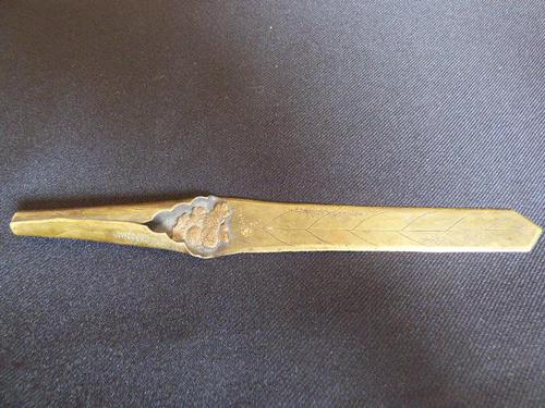 Meiji period Oriental Japanese Brass Paper Knife (1 of 8)