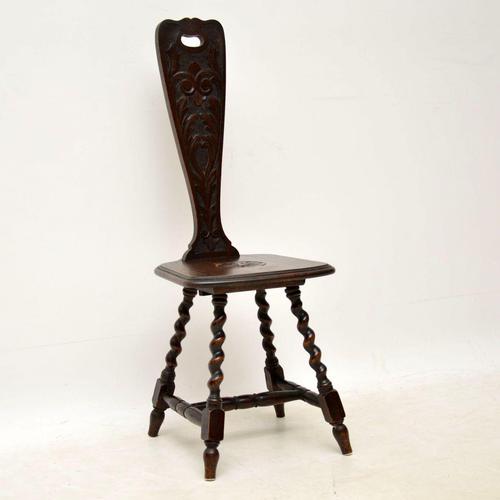 Antique Victorian Welsh Oak Spinning Chair (1 of 9) Antique Victorian Welsh Oak Spinning Chair (1 of 9)