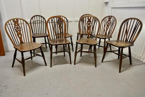 Collection of 8 Beech & Elm Country Windsor Chairs (1 of 12)