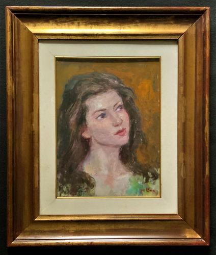 Wonderful Vintage Oil Portrait Painting of Italian Beauty from Maddalena (1 of 10) Wonderful Vintage Oil Portrait Painting of Italian Beauty from Maddalena (1 of 10)